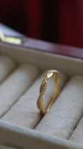 Woven Together – Double Band Ring for Women | Faith Ring with Stones