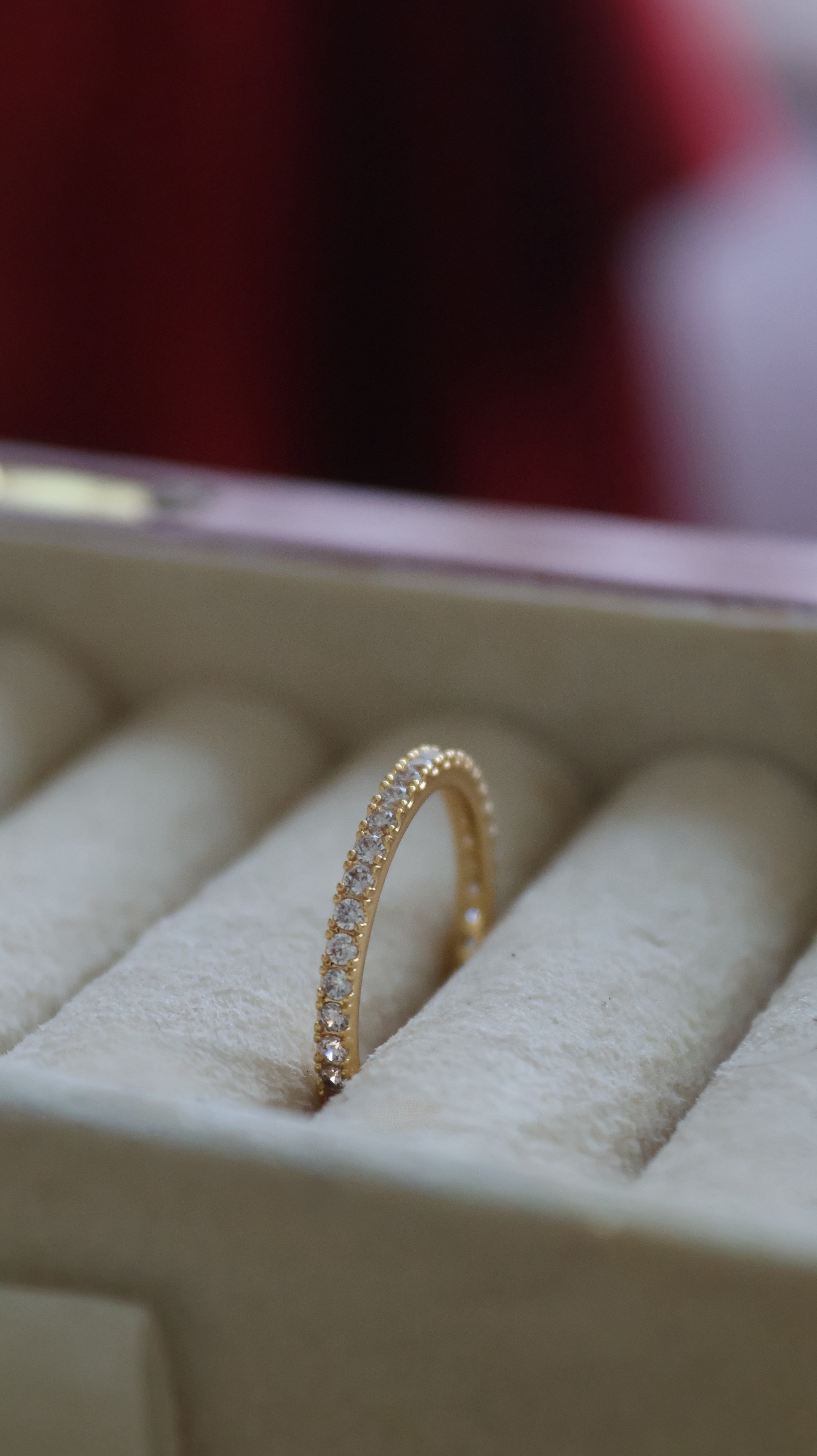 Worthy – Stone Set Gold Ring for Women | Faith Ring Gift