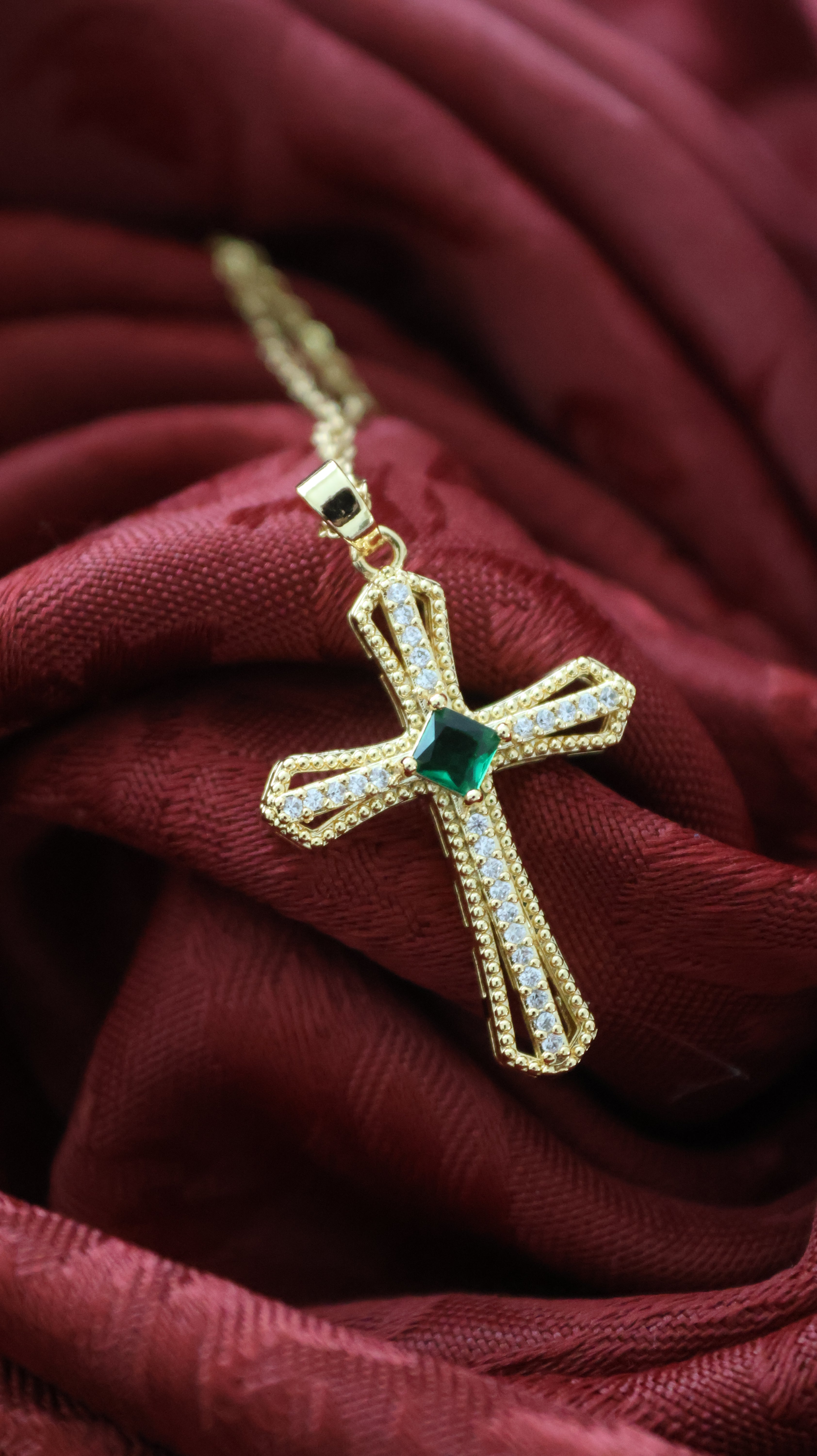 Crowned – Cross Necklace for Women | Faith Jewelry with Stones