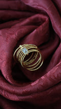 Virtuous – Faith Ring Stack for Women | Gold Layered Silhouette Ring