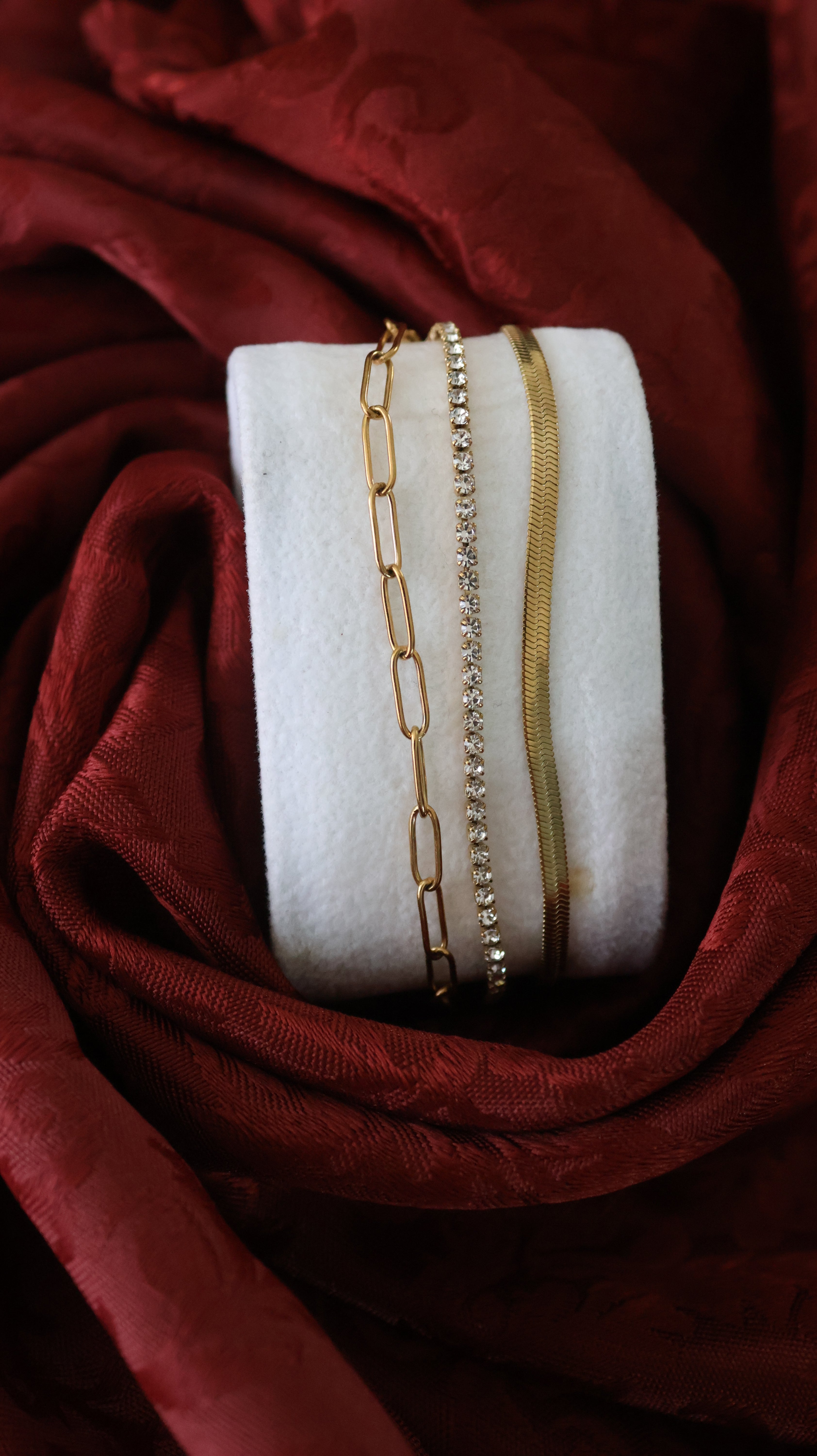 Faithful – Gold Link Bracelet for Women | Layered Chain Bracelet